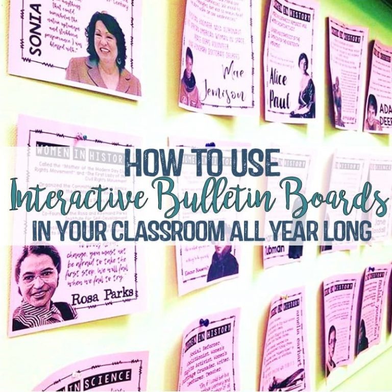 How to use Interactive Bulletin Boards in Your Classroom All Year Long