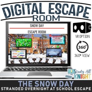 Digital Escape Room, Snow Day,  Literary Terms and Figurative Language Escape