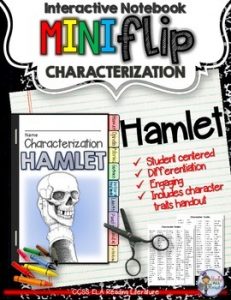 Hamlet: Interactive Notebook Characterization Mini Flip - Study All Knight