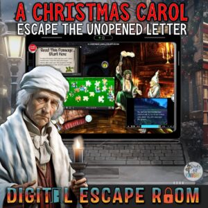 A Christmas Carol, Charles Dickens, Digital Escape Room, F A Christmas Carol, Charles Dickens, Digital Escape Room, Fun for the Holidays!