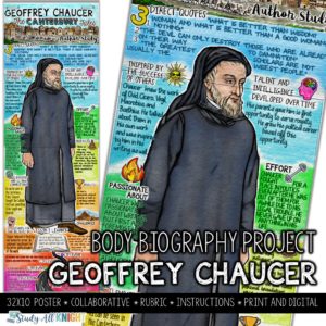 Geoffrey Chaucer, Author Study, Body Biography Project, Biography Study
