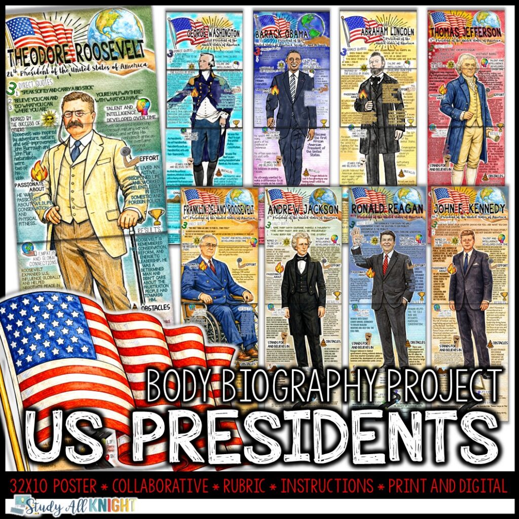 Presidents of the United States Body Biography Project Collection ...